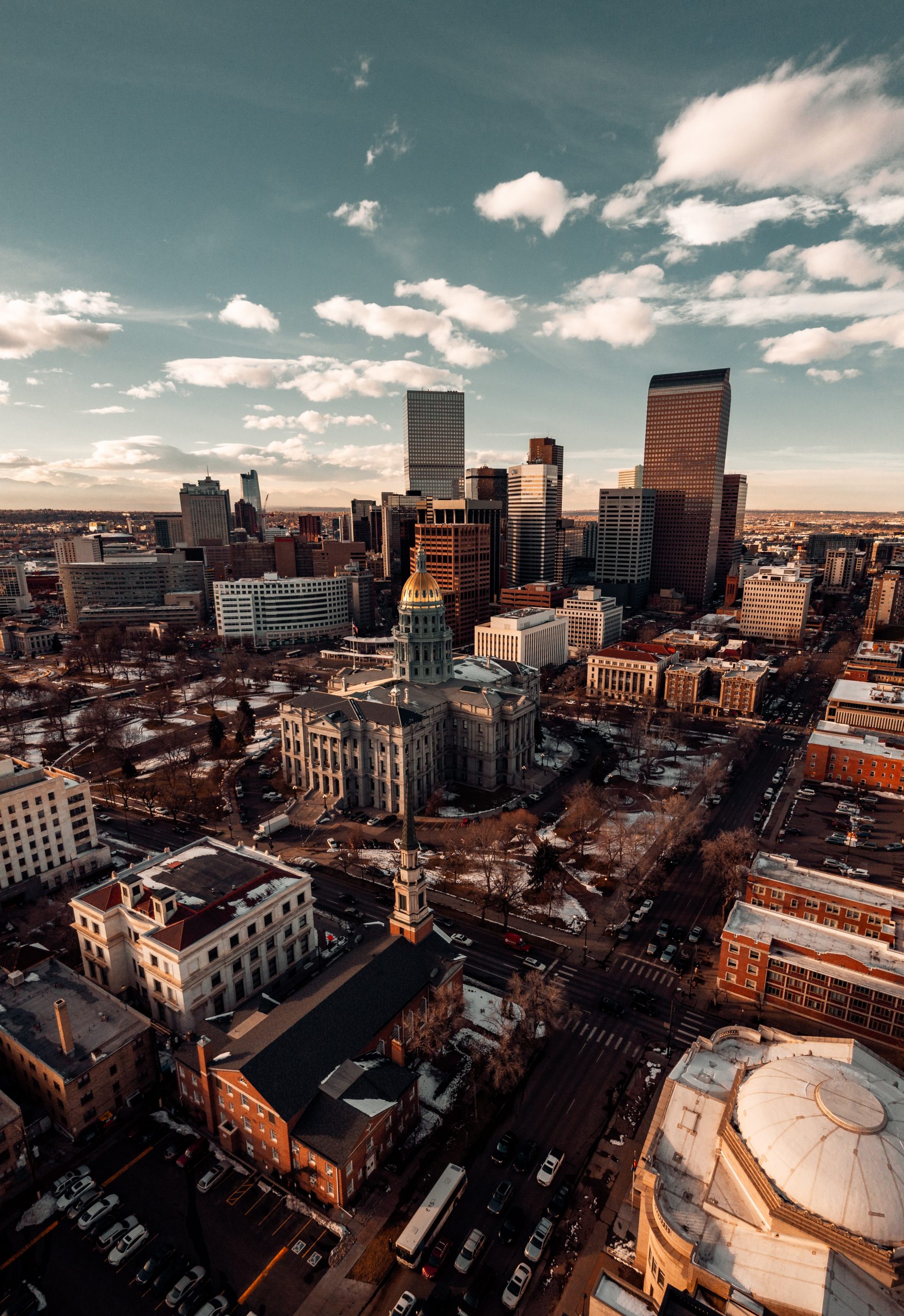 Arial view of Denver